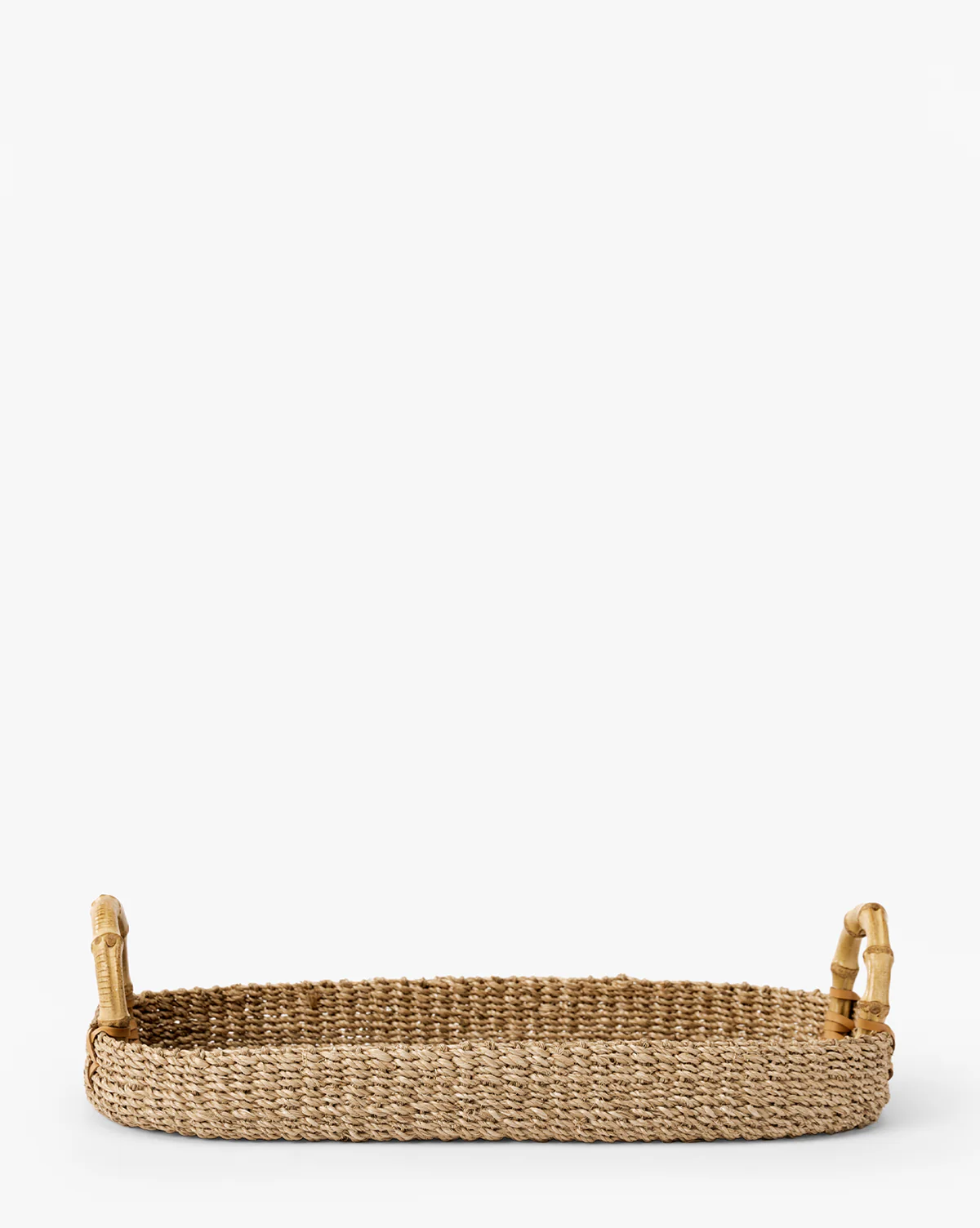 Abaca Tray with Bamboo Handles - Image 6