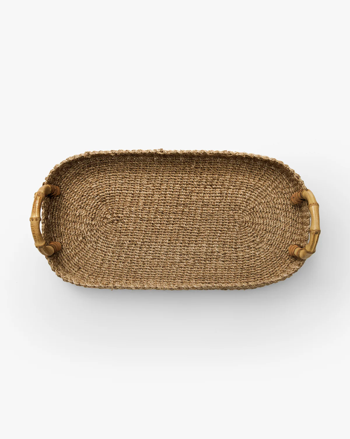 Abaca Tray with Bamboo Handles - Image 8