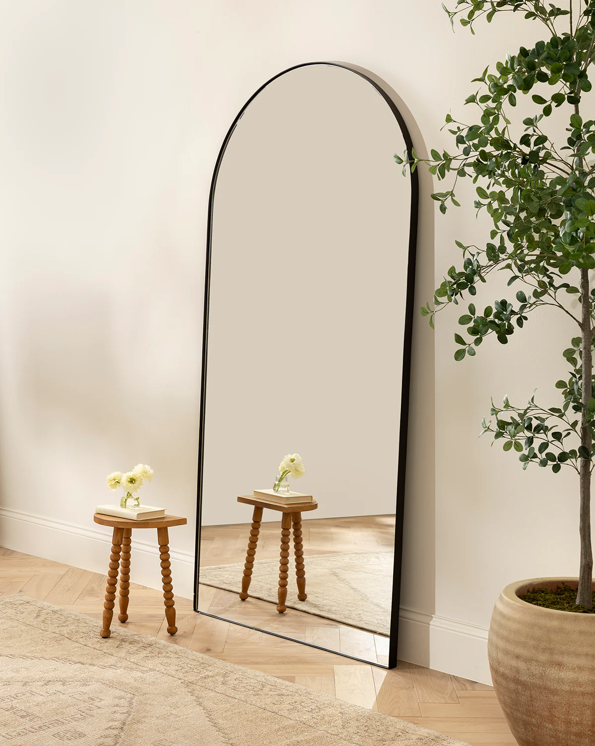 Alice Honey Wood Stool - Image 4