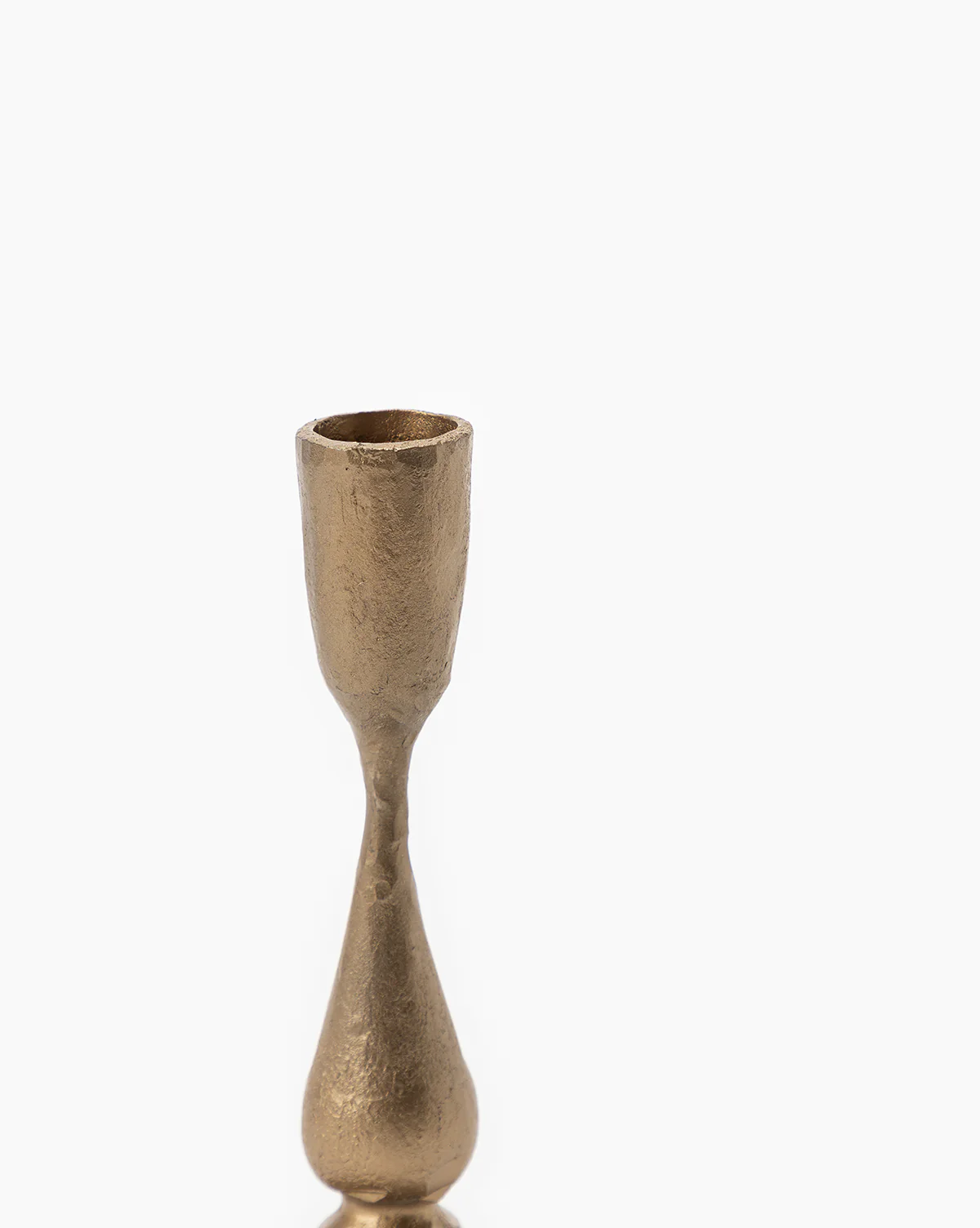 Antique Brass Taper Candle Holder - Image 7