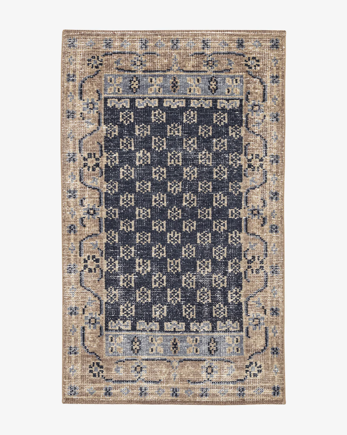 Anya Indigo Hand-Knotted Wool Rug - Image 8