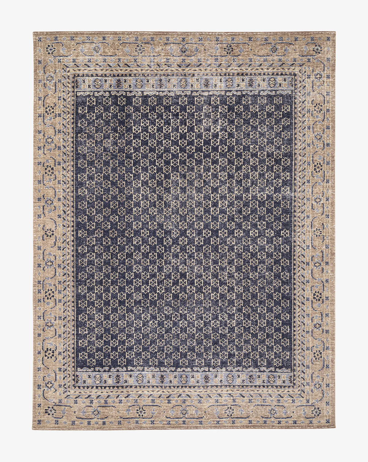 Anya Indigo Hand-Knotted Wool Rug - Image 9