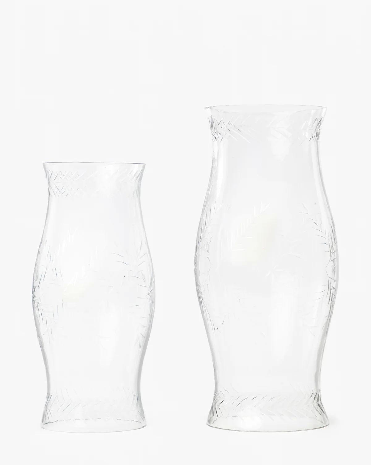 Beauchamp Cut Glass Hurricane - Image 2