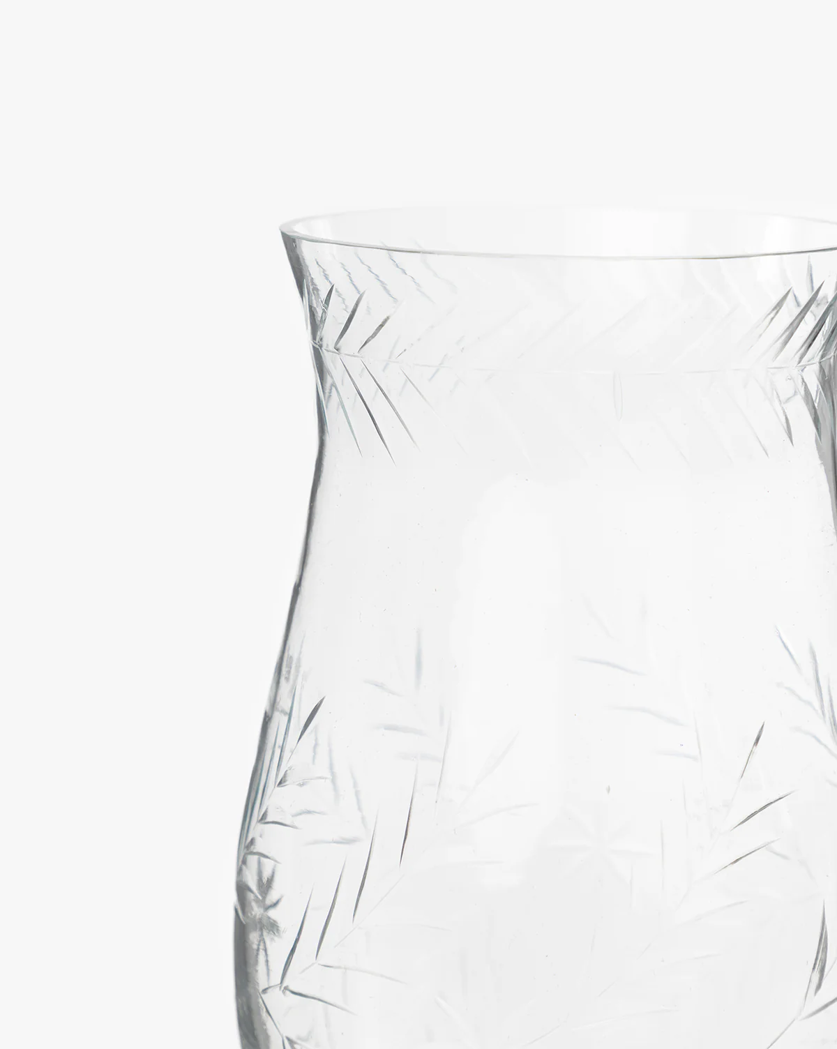 Beauchamp Cut Glass Hurricane - Image 5
