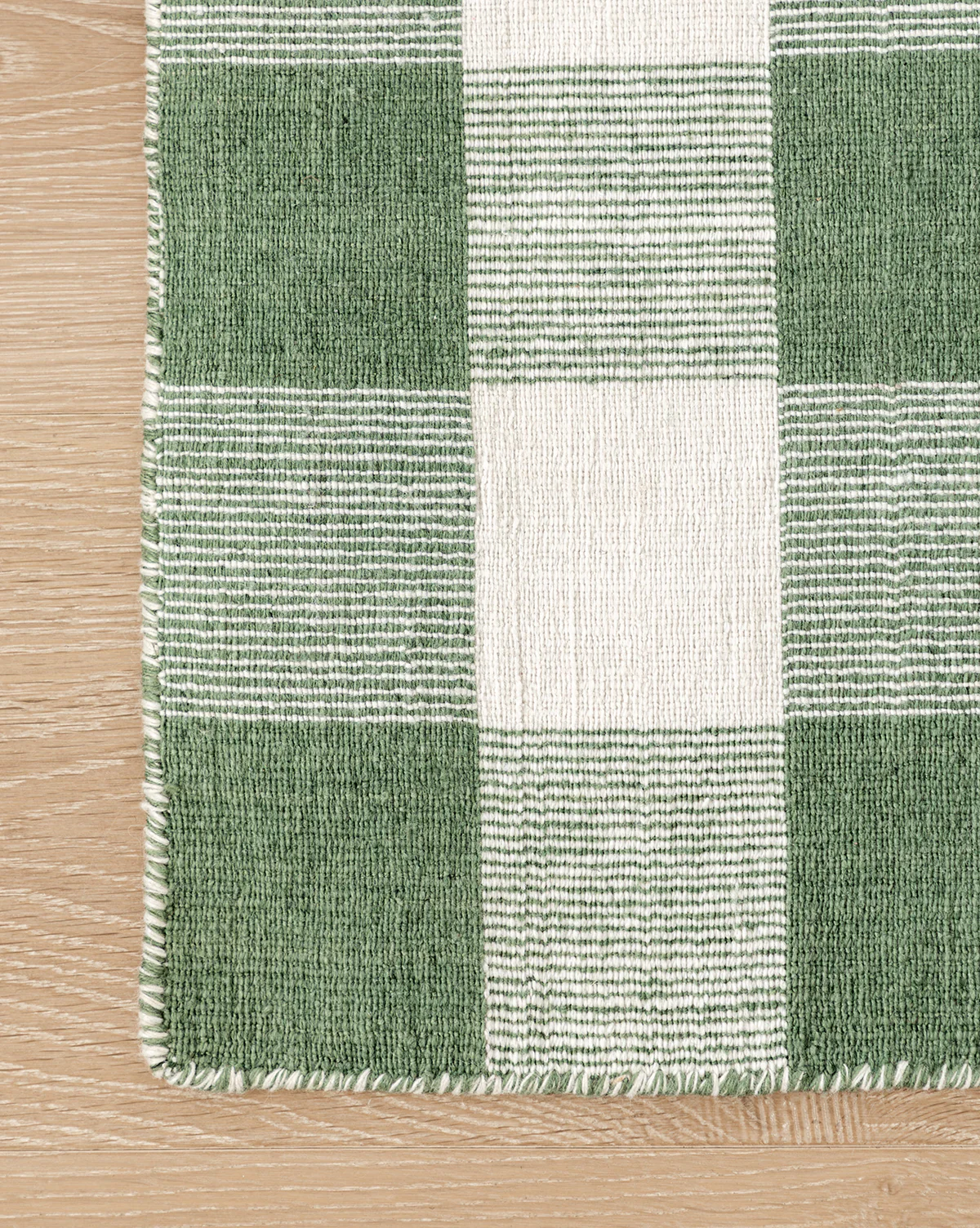 Belleville Green Handwoven Indoor/Outdoor Rug - Image 5