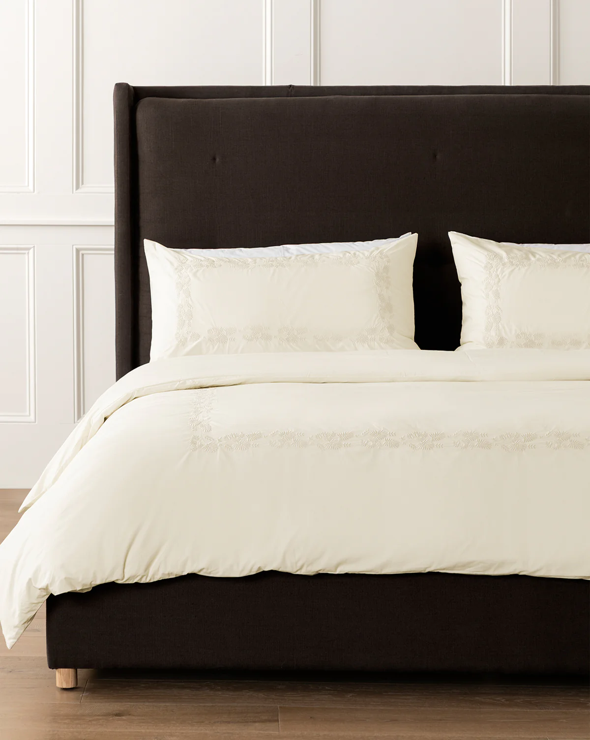 Bianca Organic Percale Embroidered Duvet Cover - Image 10