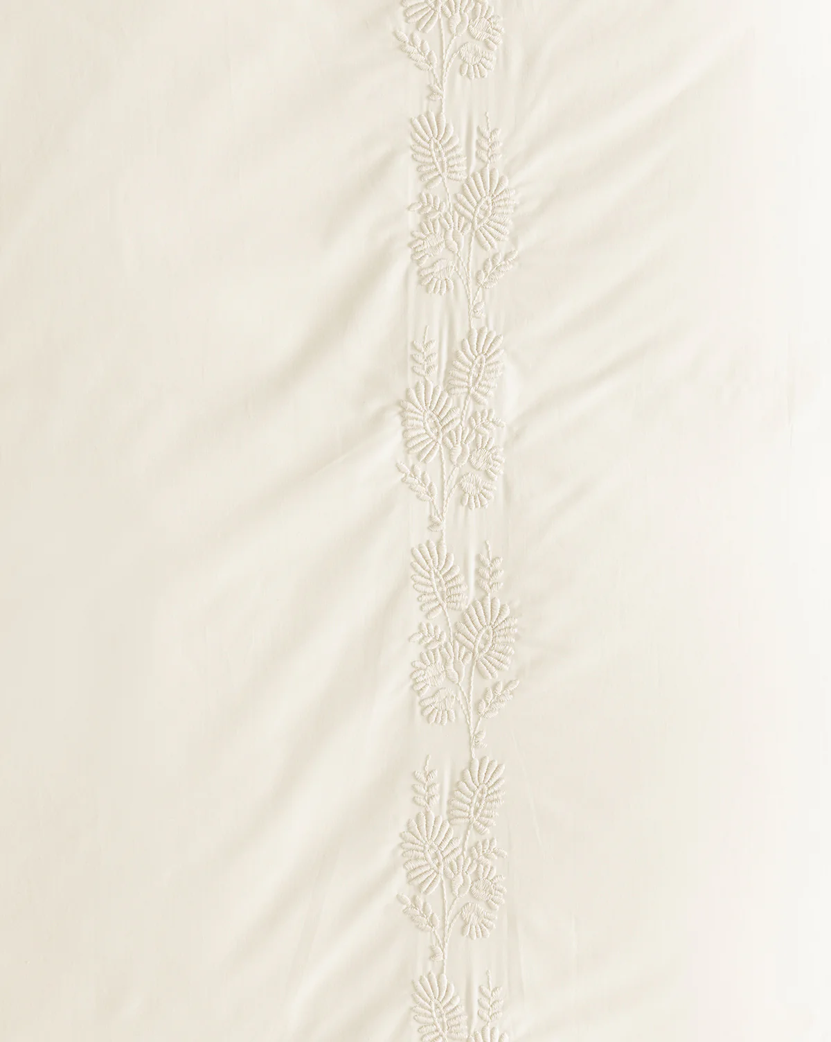 Bianca Organic Percale Embroidered Duvet Cover - Image 11