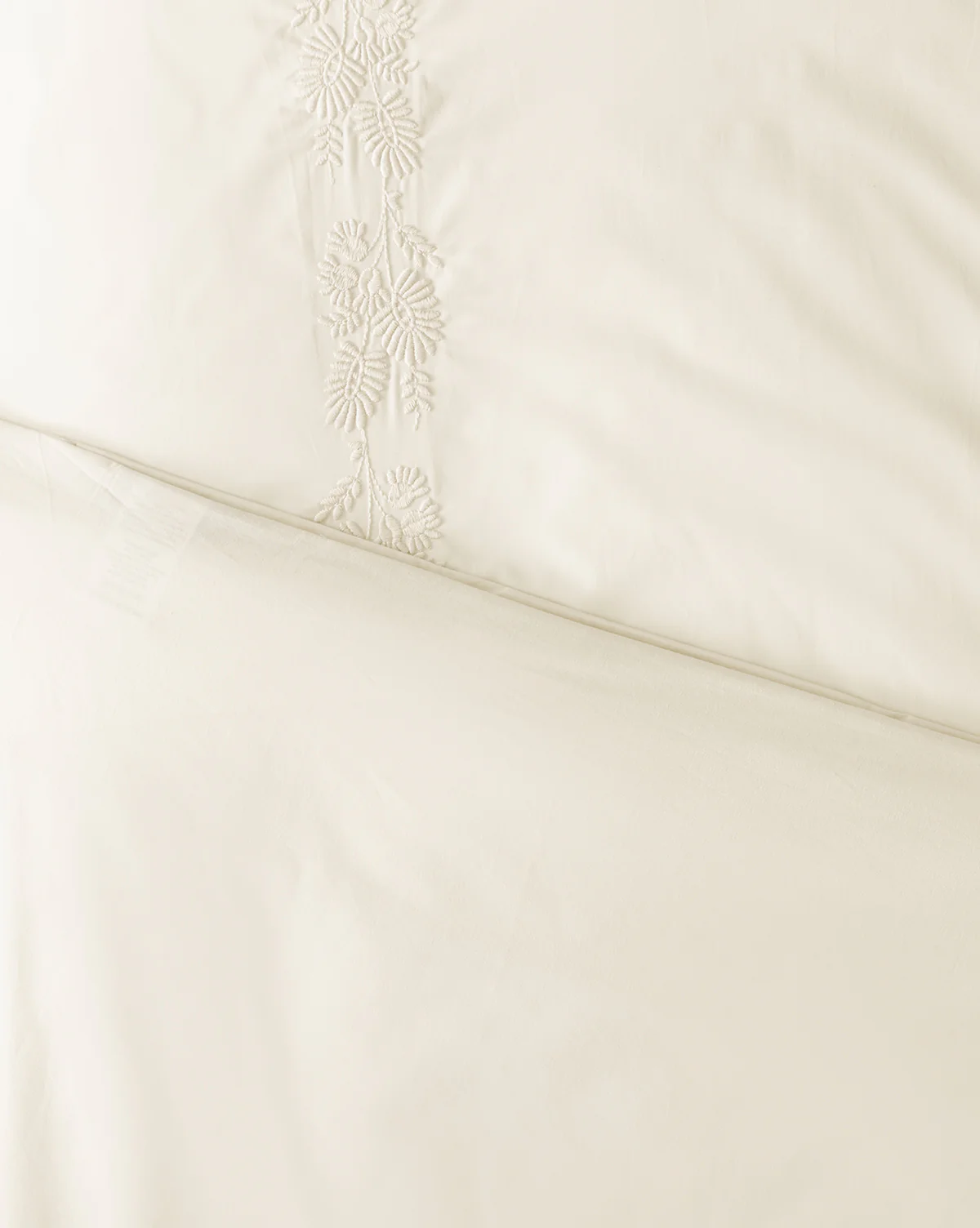 Bianca Organic Percale Embroidered Duvet Cover - Image 14