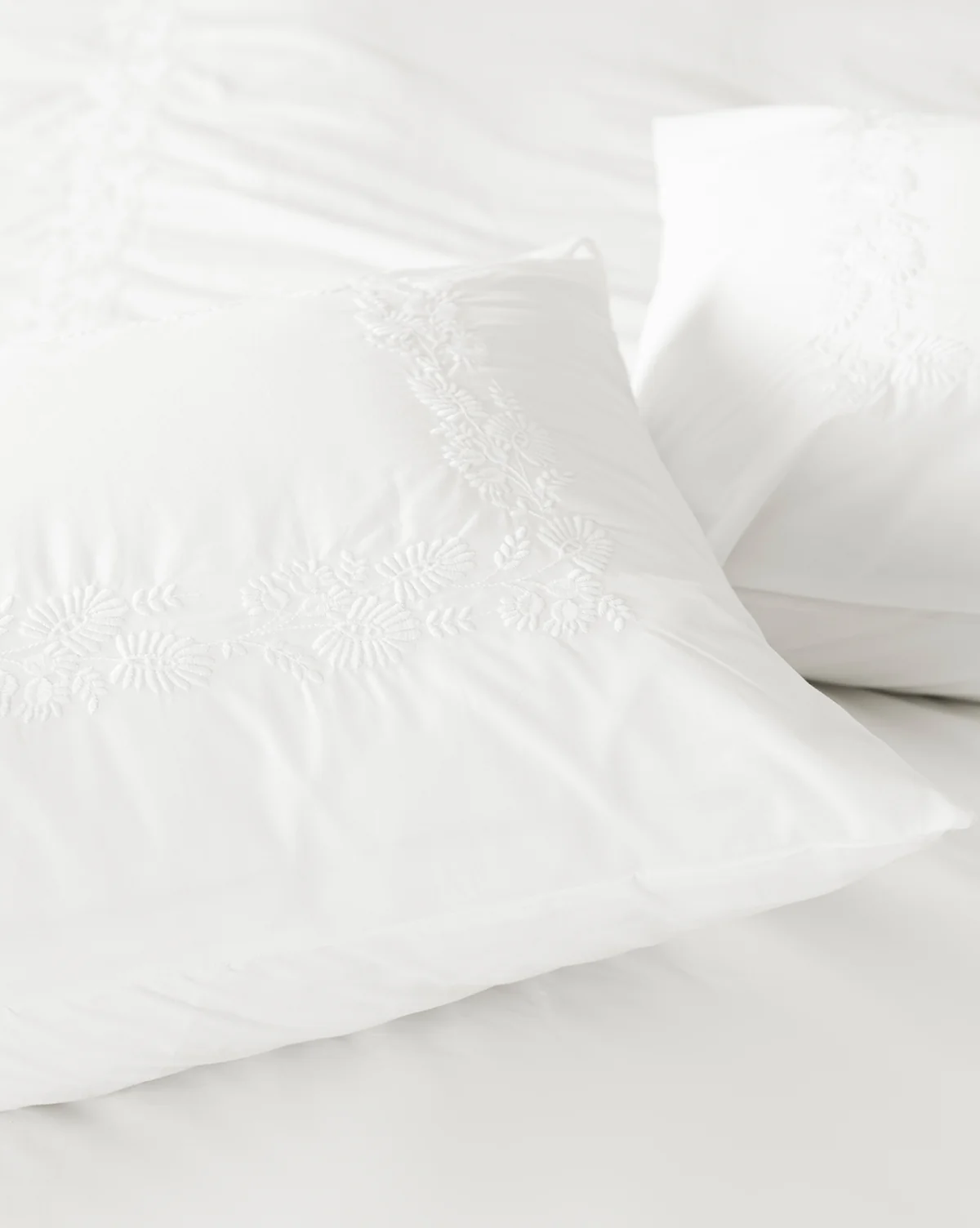 Bianca Organic Percale Embroidered Shams (Set of 2) - Image 4