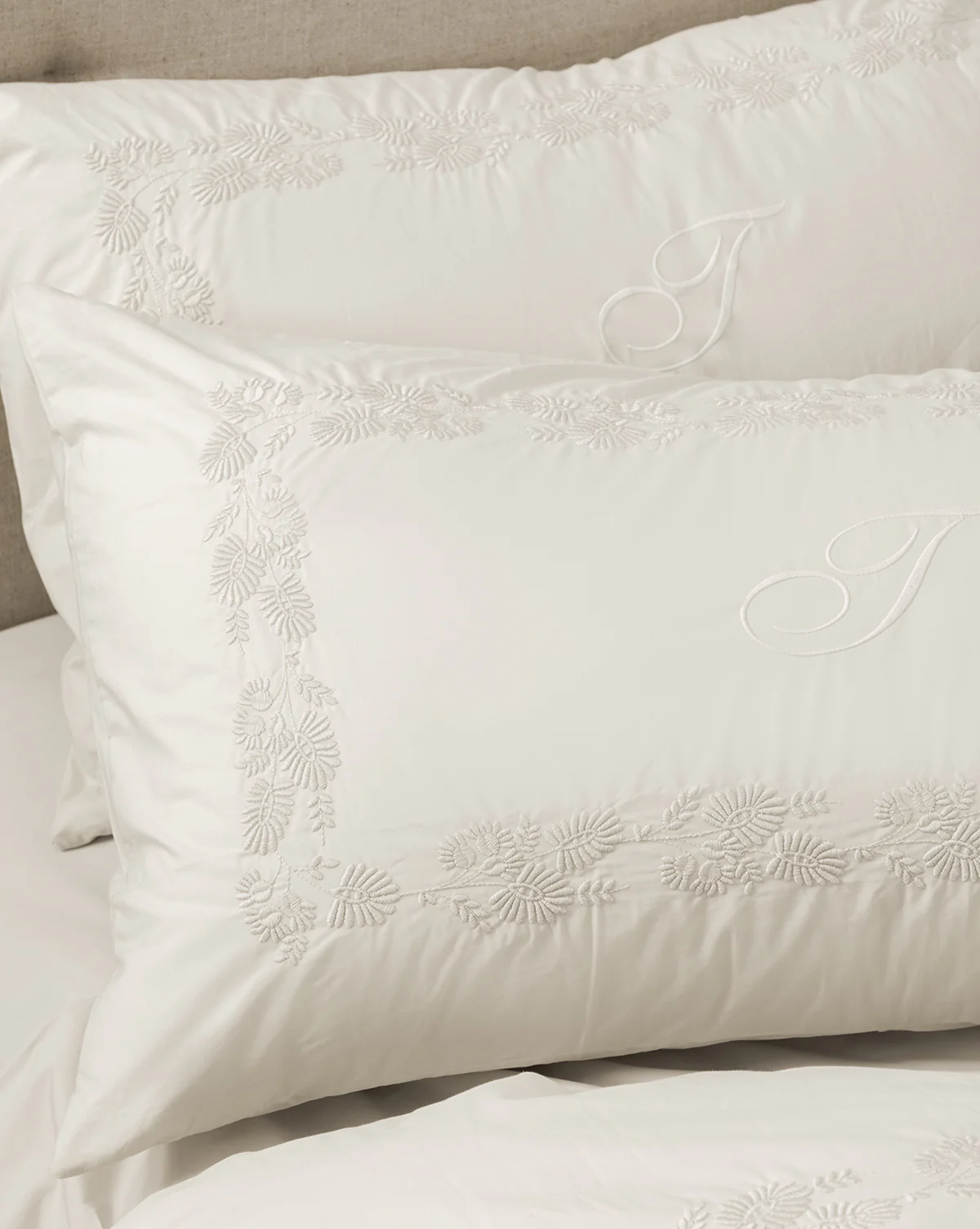 Bianca Organic Percale Embroidered Shams (Set of 2) - Image 9