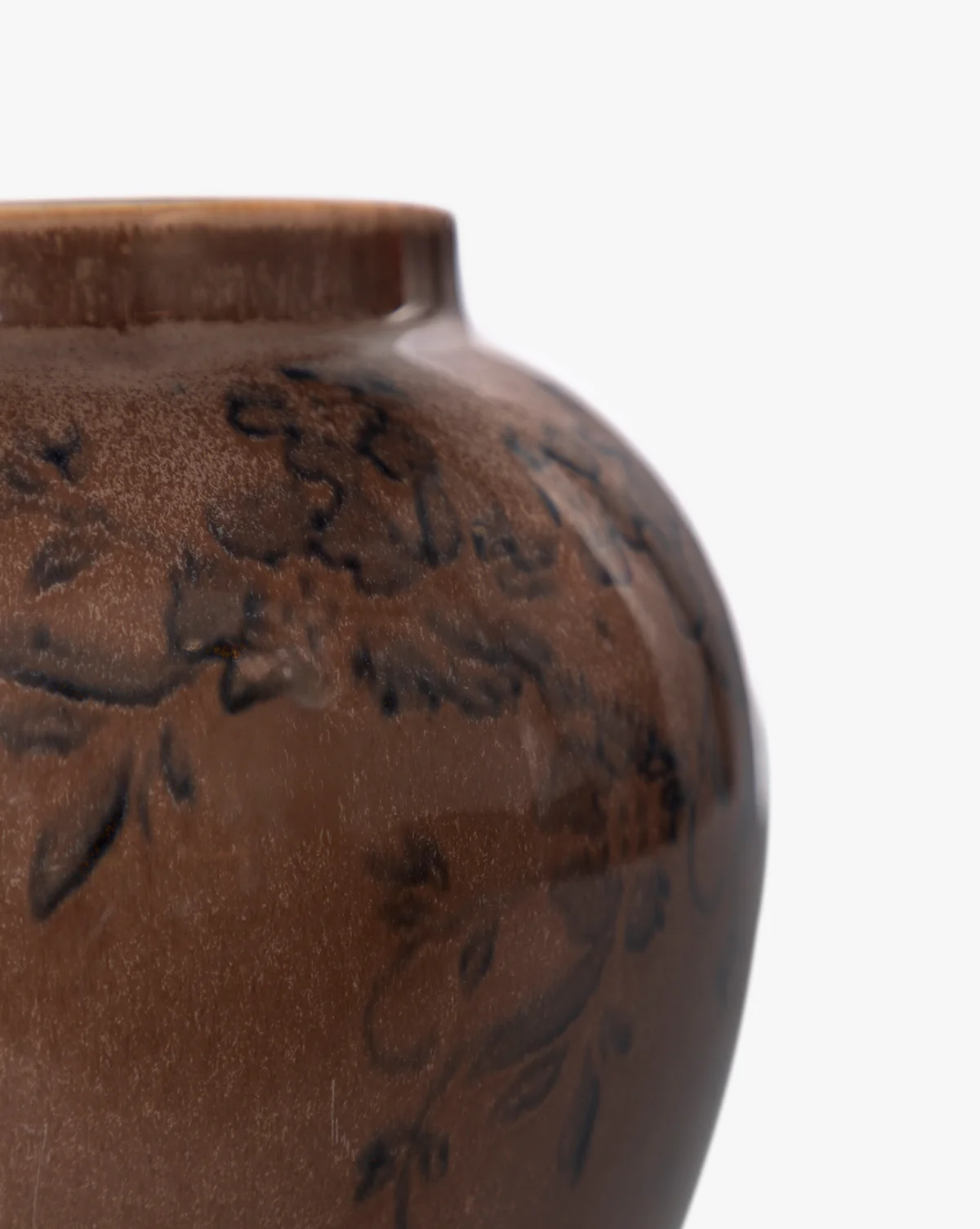 Brown Floral Vase - Image 3