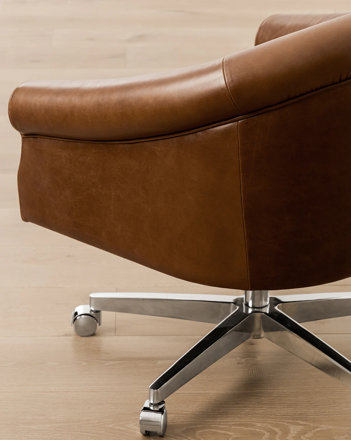 Clemence Leather Desk Chair - Image 4