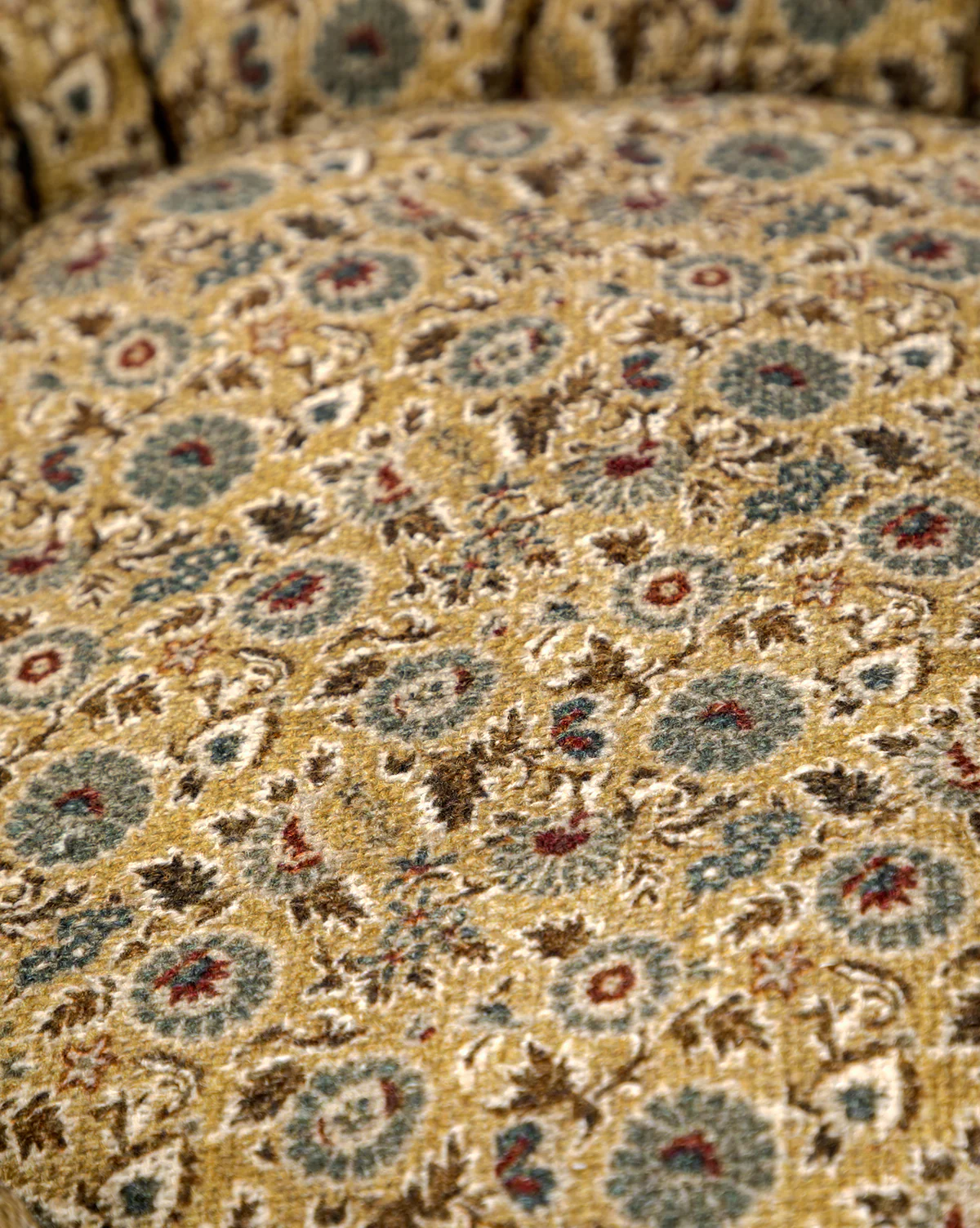 Cream Floral Printed Cotton Pet Bed - Image 3