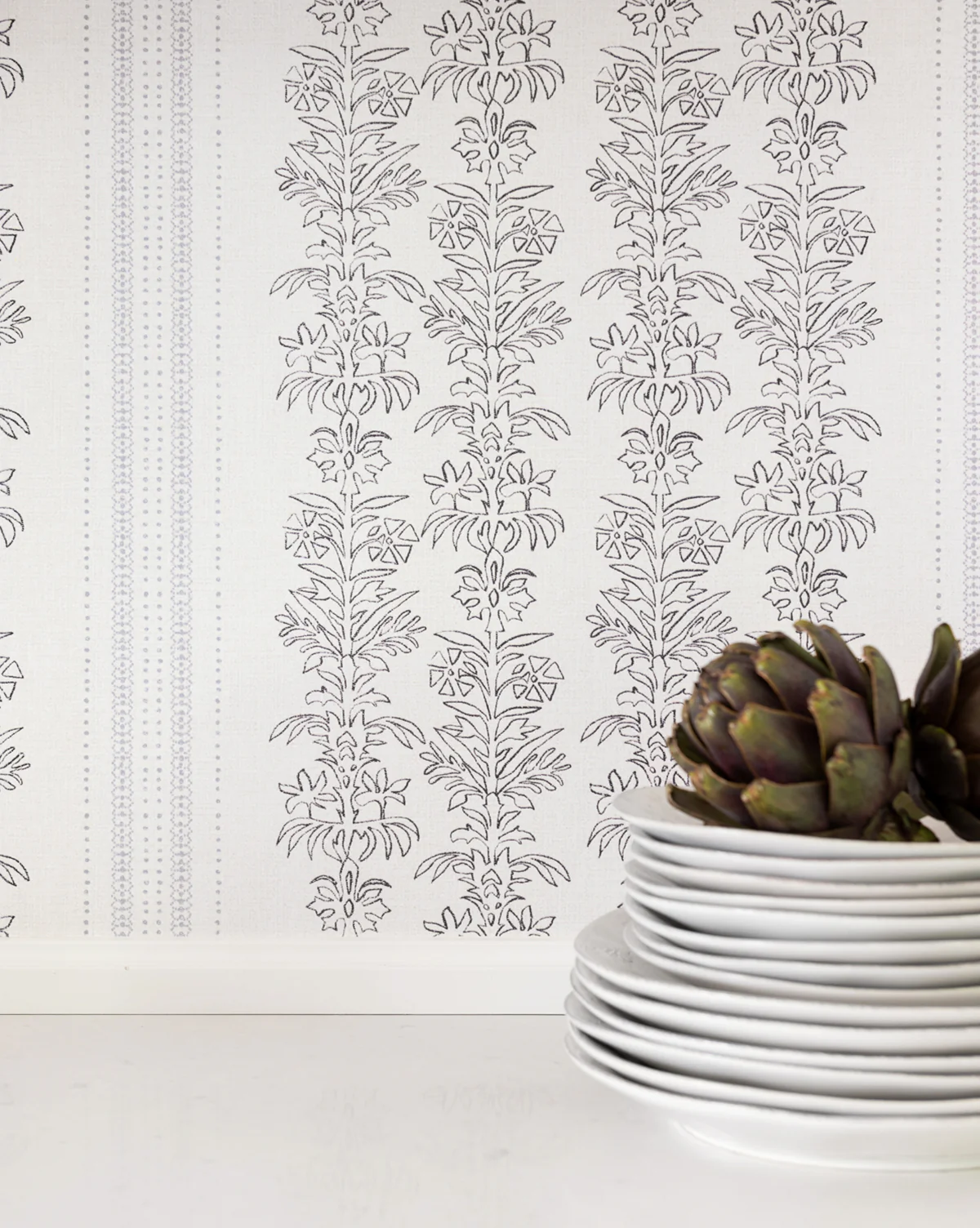 Demi Floral Stripe Wallpaper - Image 6