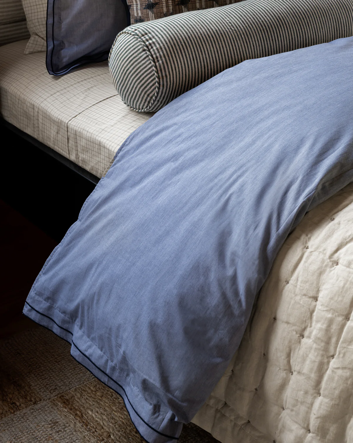 Devlin Chambray Duvet Cover - Image 5
