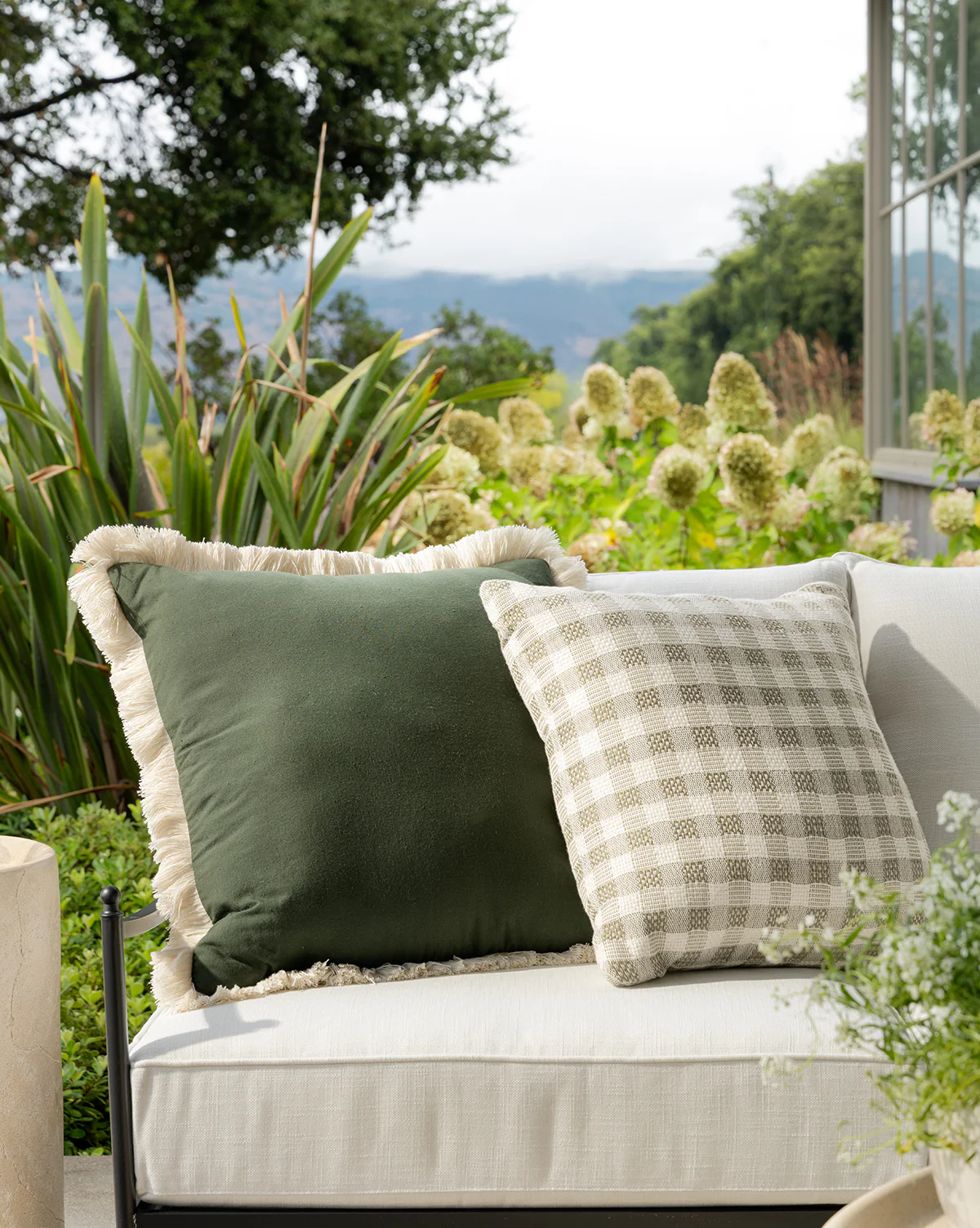 Ellwood Gingham Indoor/Outdoor Pillow - Image 2