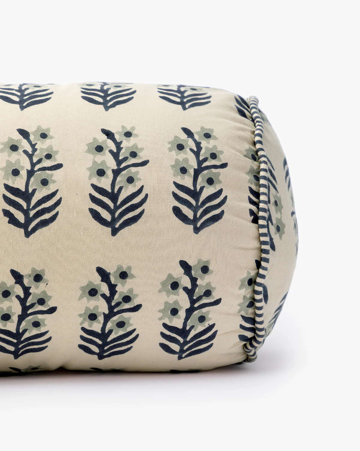 Elsie Block Print Bolster Pillow - Image 3