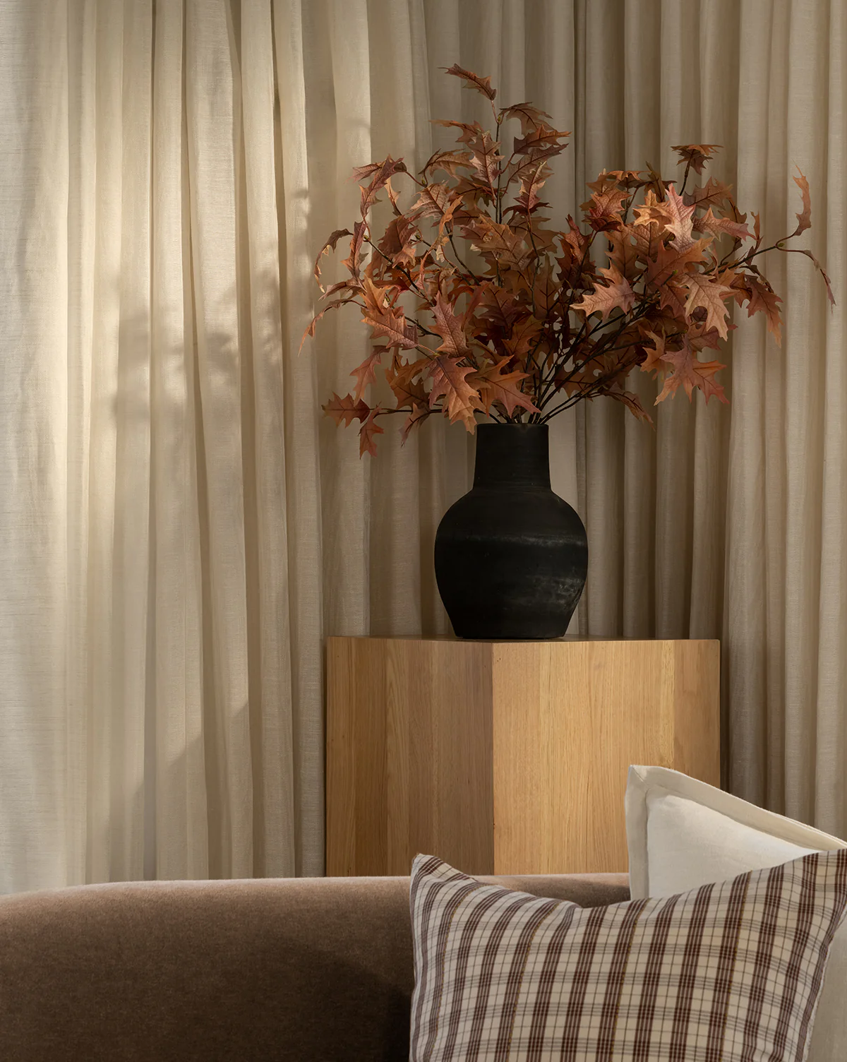 Faux Autumn Oak Stem - Image 2