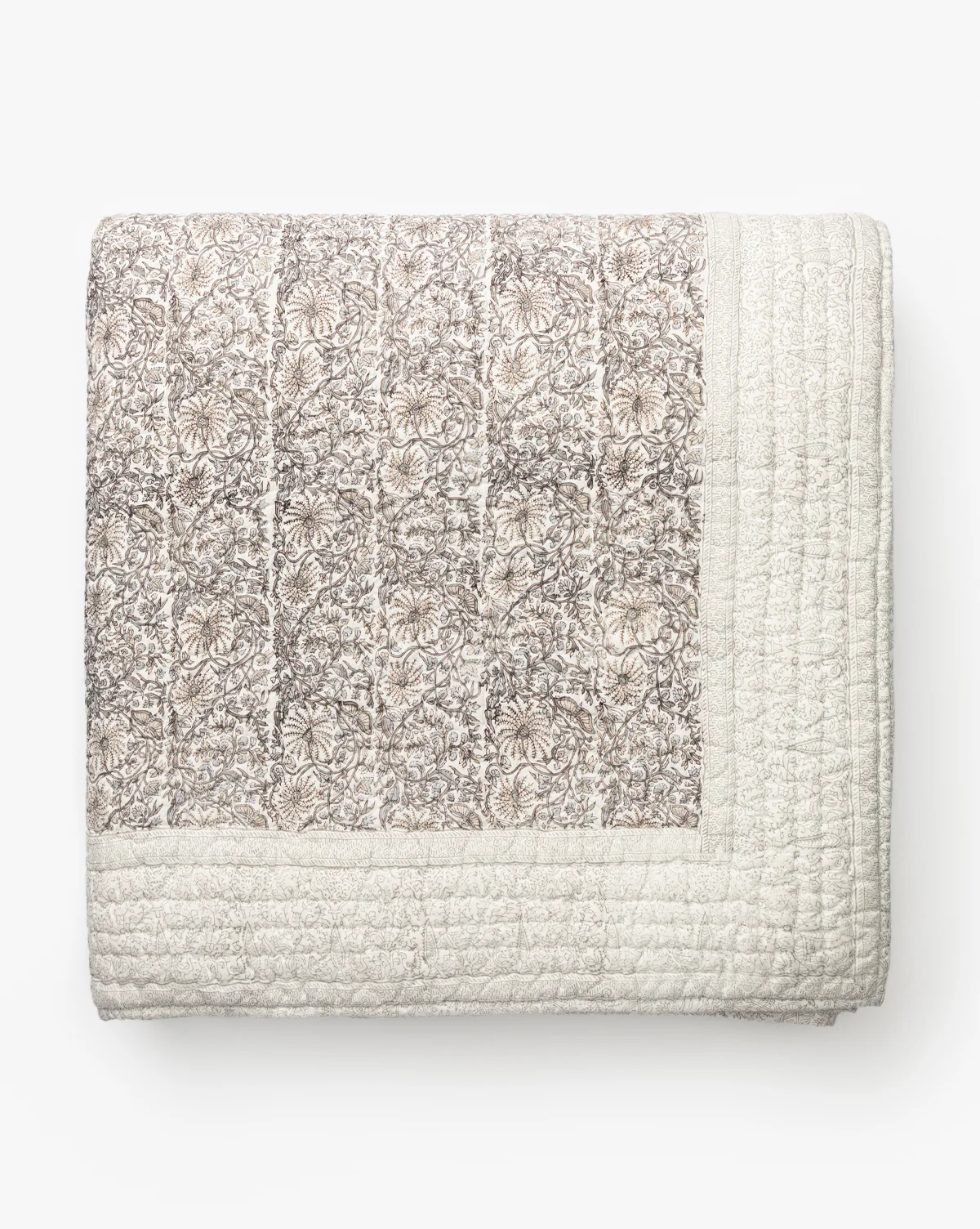 Floral Block Print Quilt - Image 6