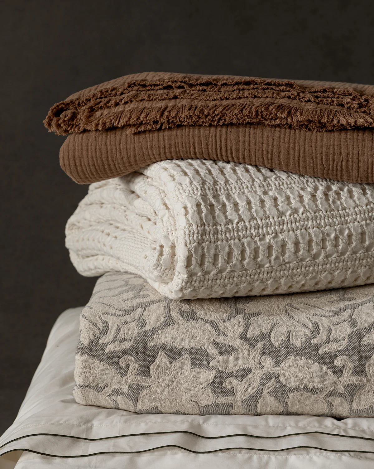 Floral Matelasse Coverlet - Image 8
