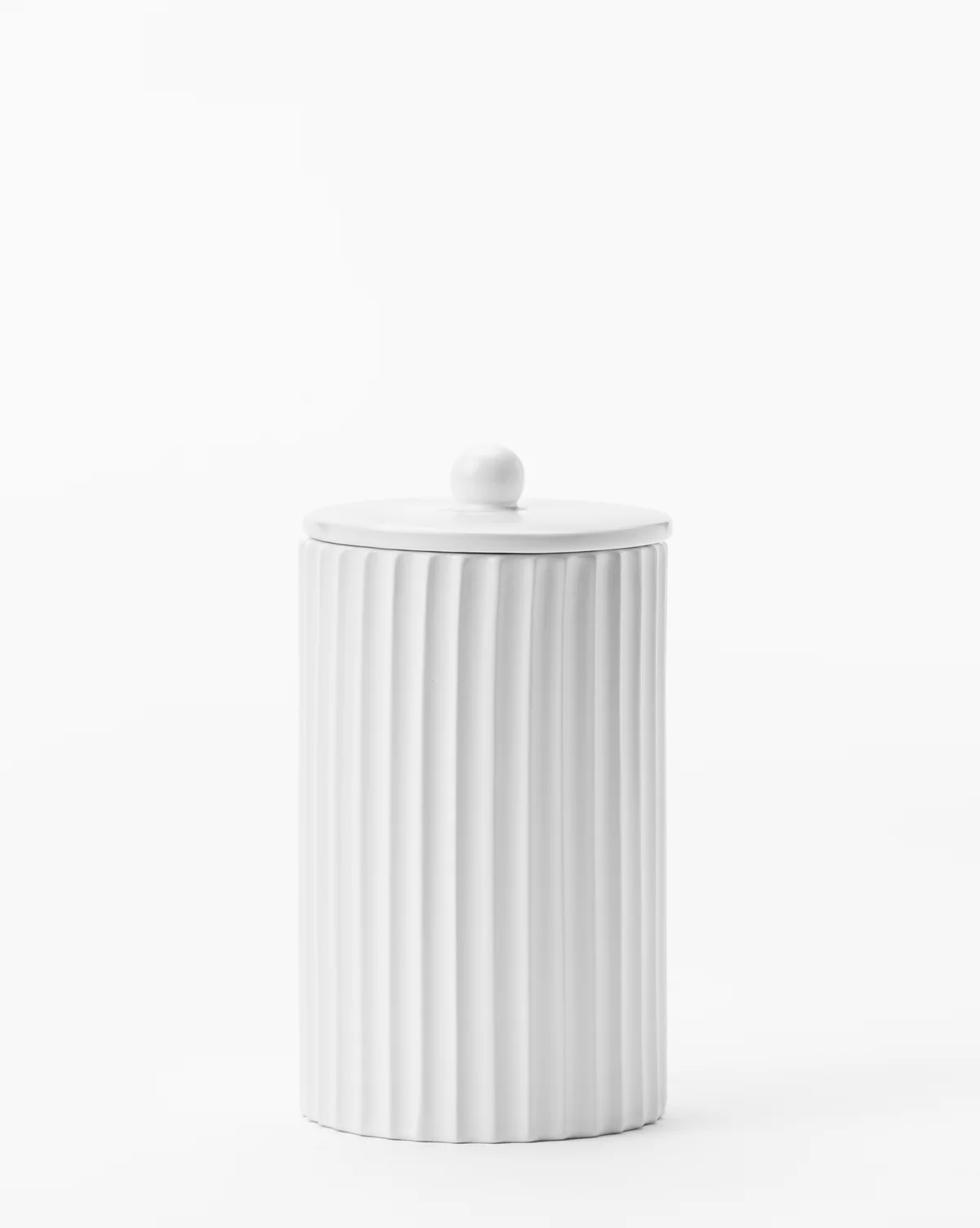 Fluted Lidded Bathroom Canister - Image 6