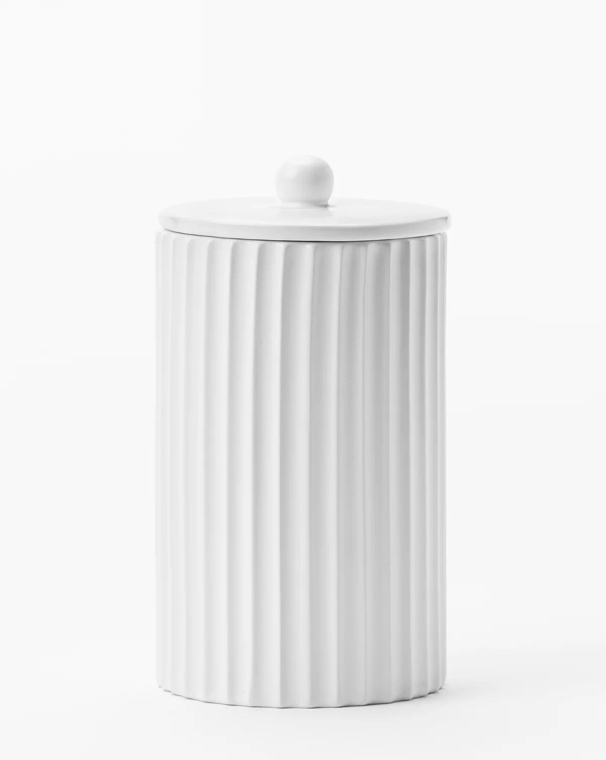 Fluted Lidded Bathroom Canister - Image 7