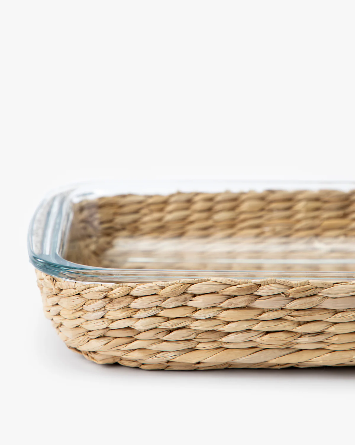 Glass Baking Dishes with Hand-Woven Lattice (Set of 2) - Image 3
