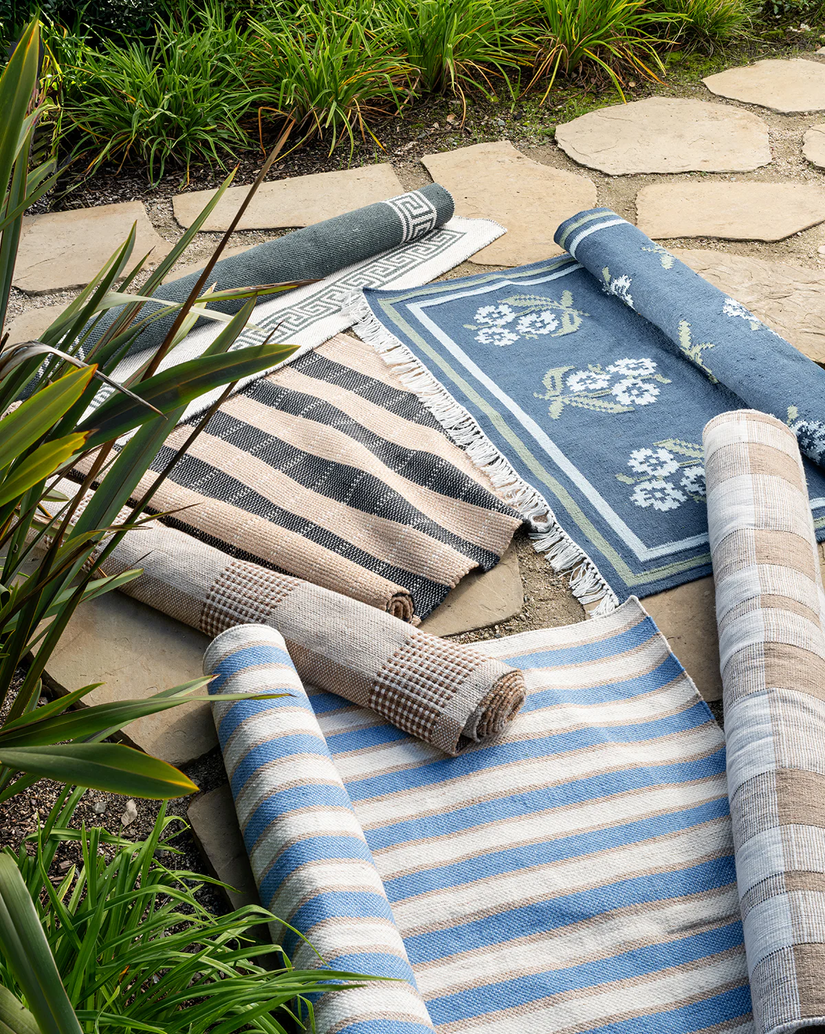 Greek Key Handwoven Indoor/Outdoor Rug - Image 2