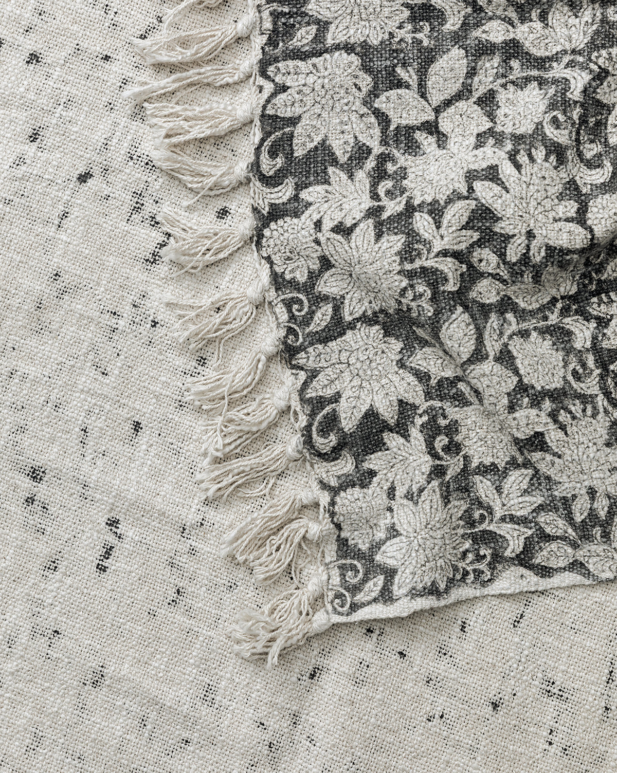 Handloomed Block Print Throw - Image 3
