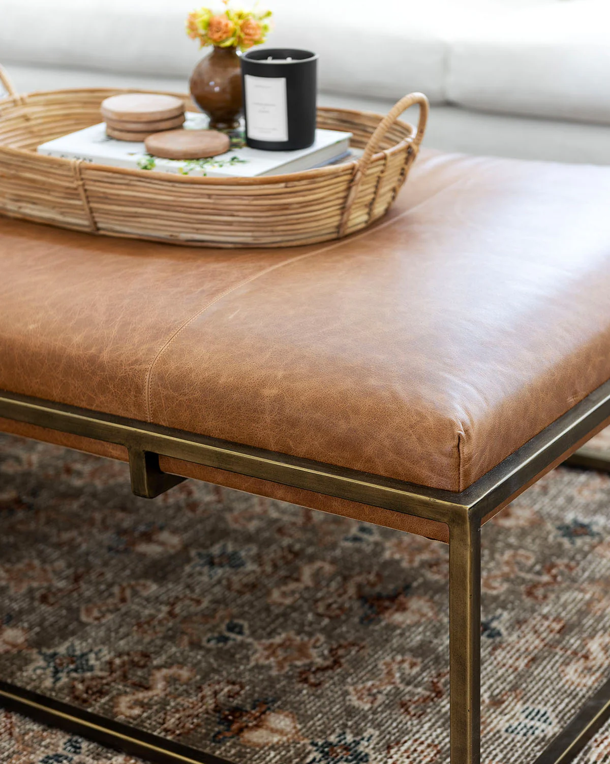 Harlow Leather Coffee Table - Image 3
