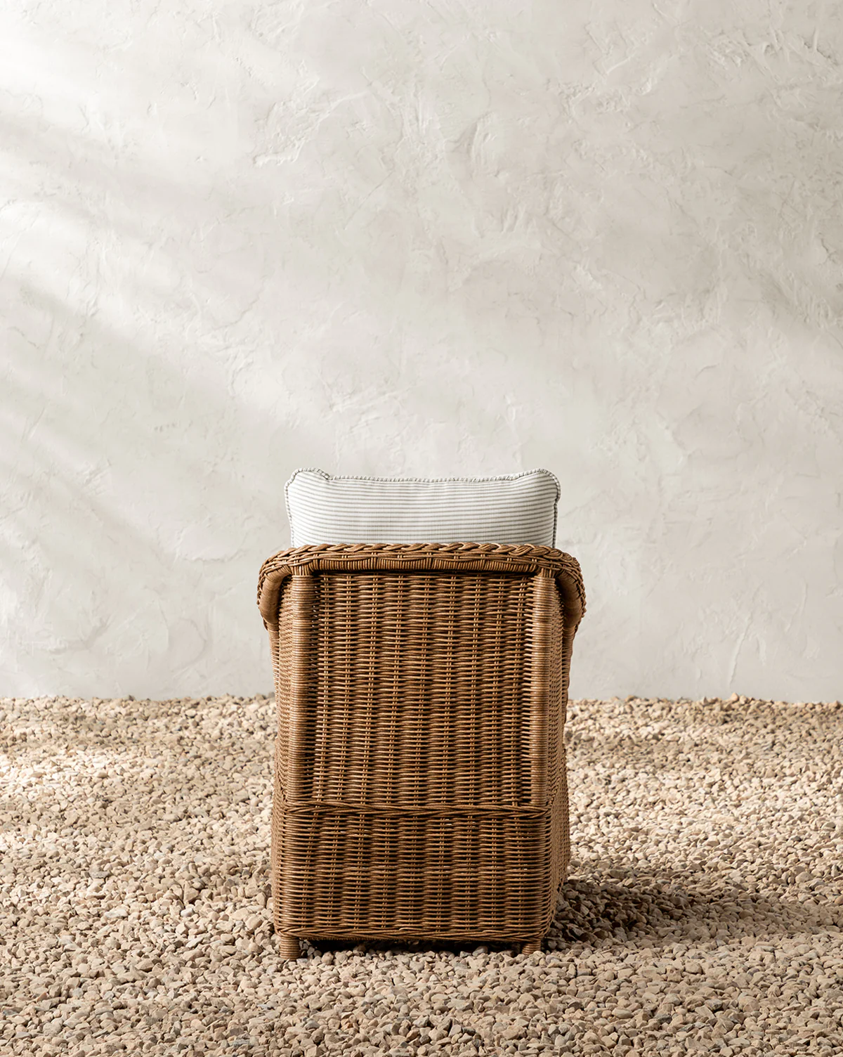 Haviland Outdoor Dining Chair with Perennials Taupe Stripe - Image 6