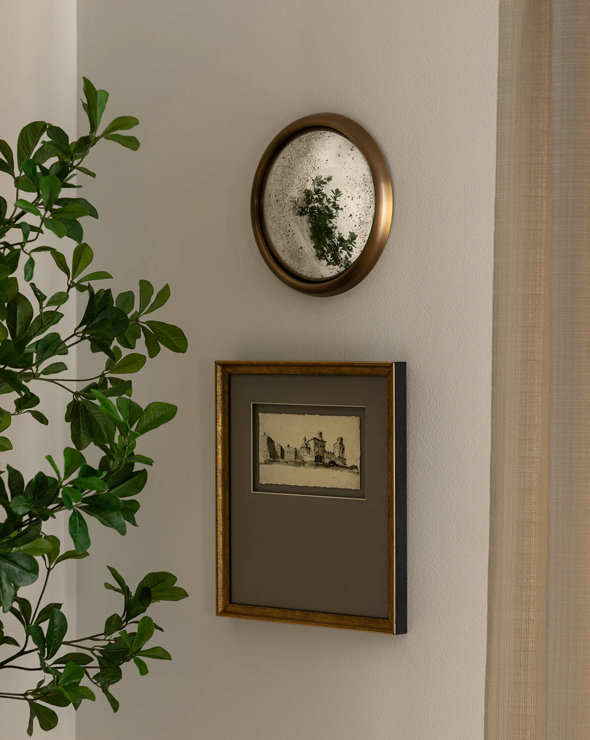 Juliette Convex Antiqued Mirror - Image 3