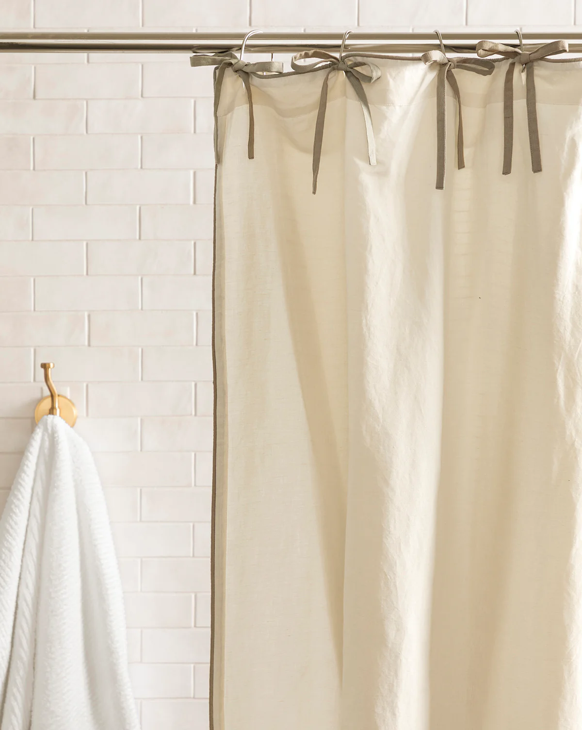 Lillian Linen Shower Curtain
