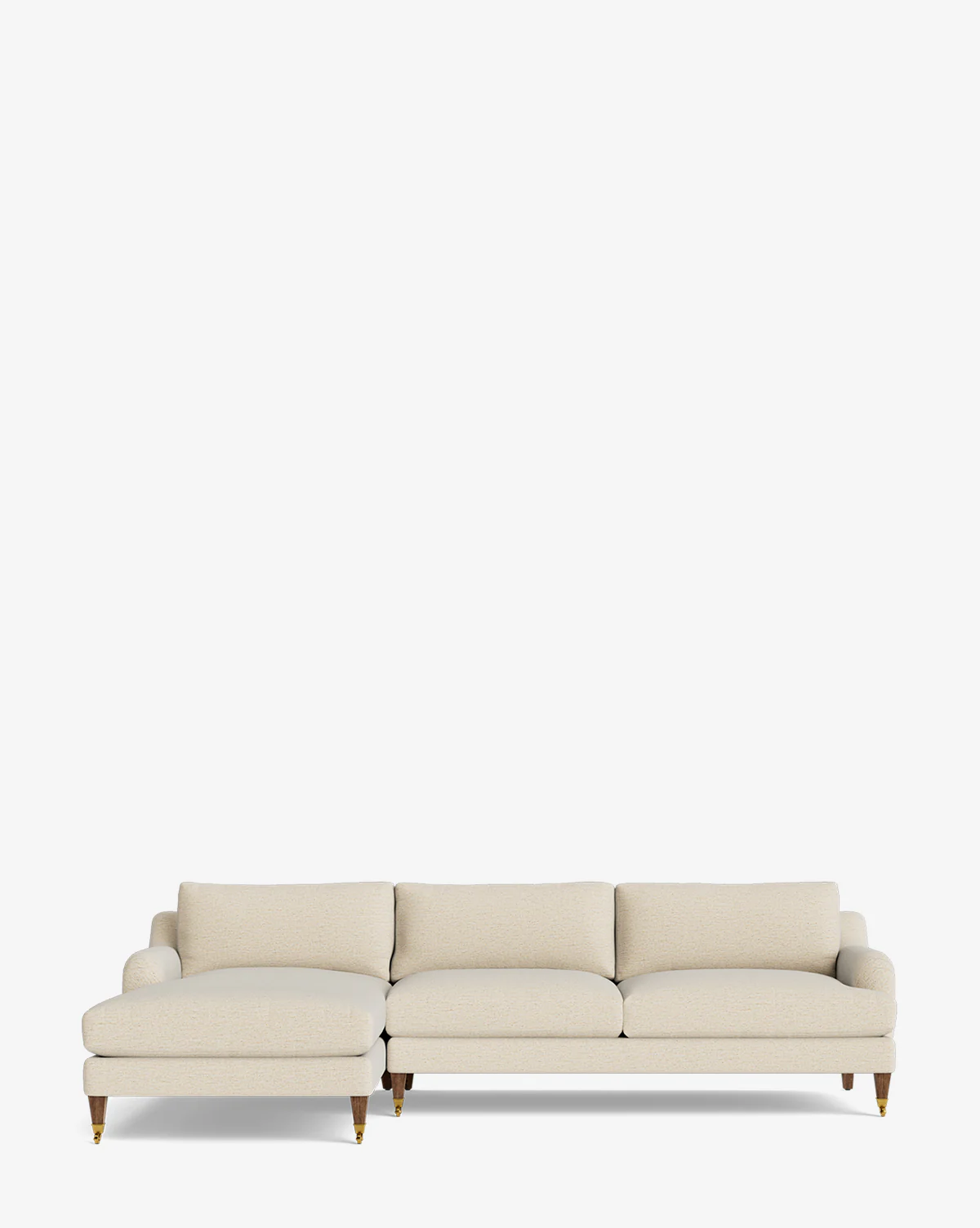 Lucille English Roll Arm Left Chaise Sectional 107" - Image 12