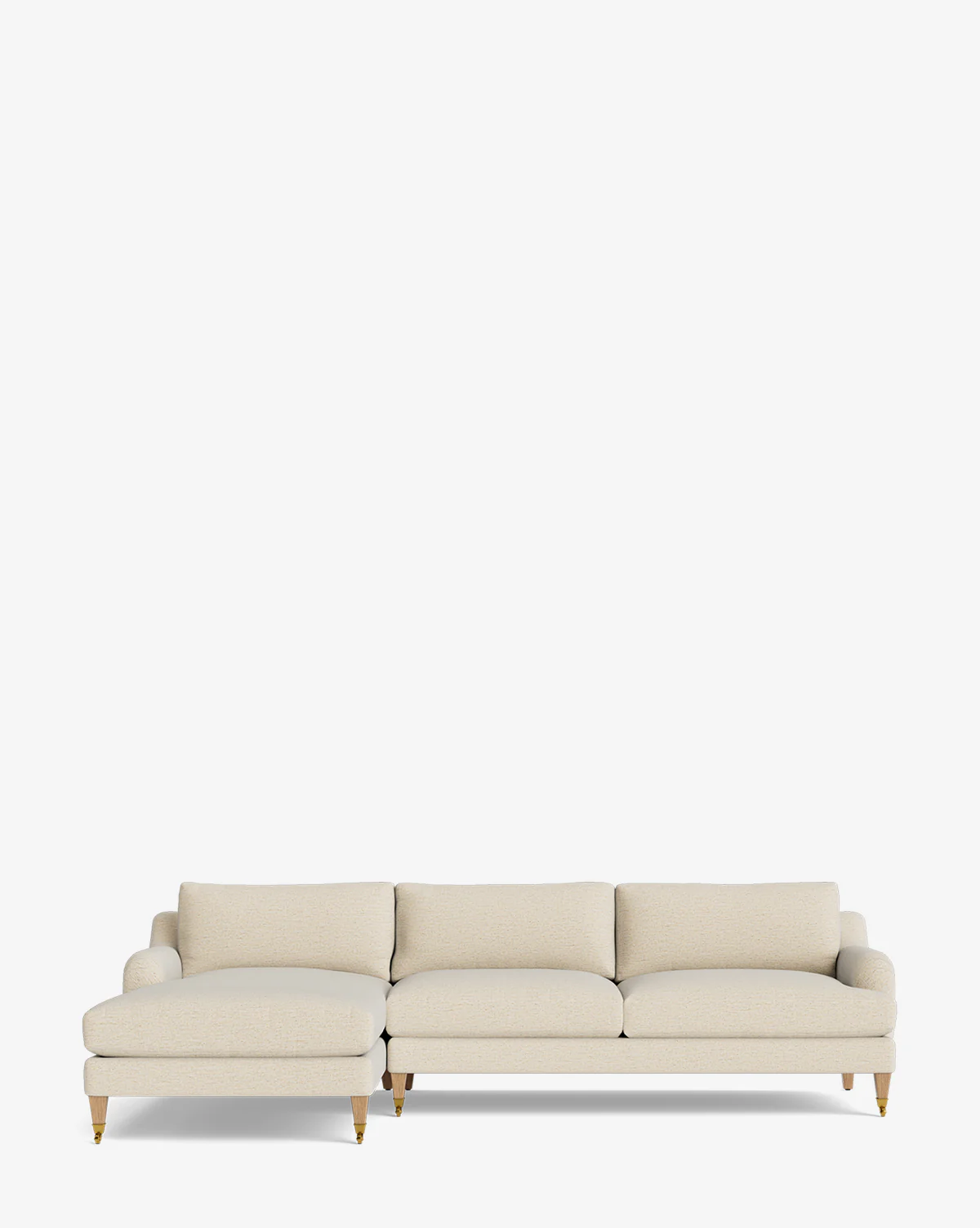 Lucille English Roll Arm Left Chaise Sectional 107" - Image 13