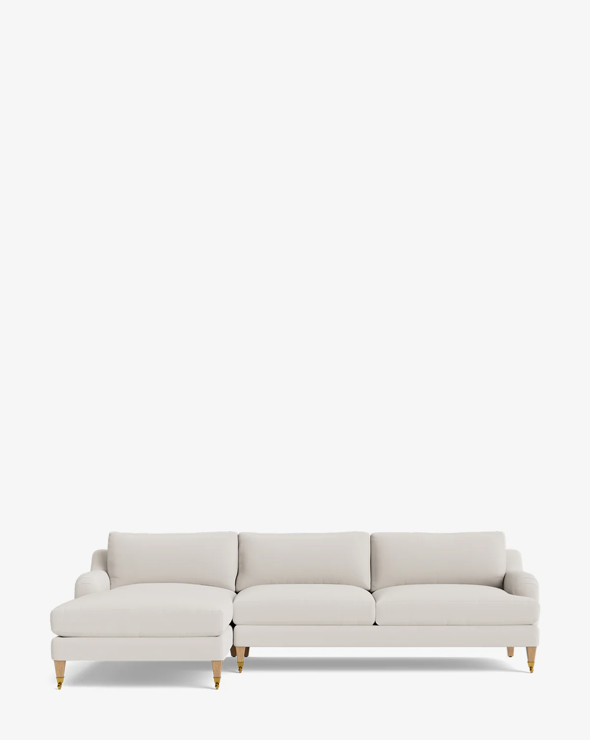 Lucille English Roll Arm Left Chaise Sectional 107" - Image 18