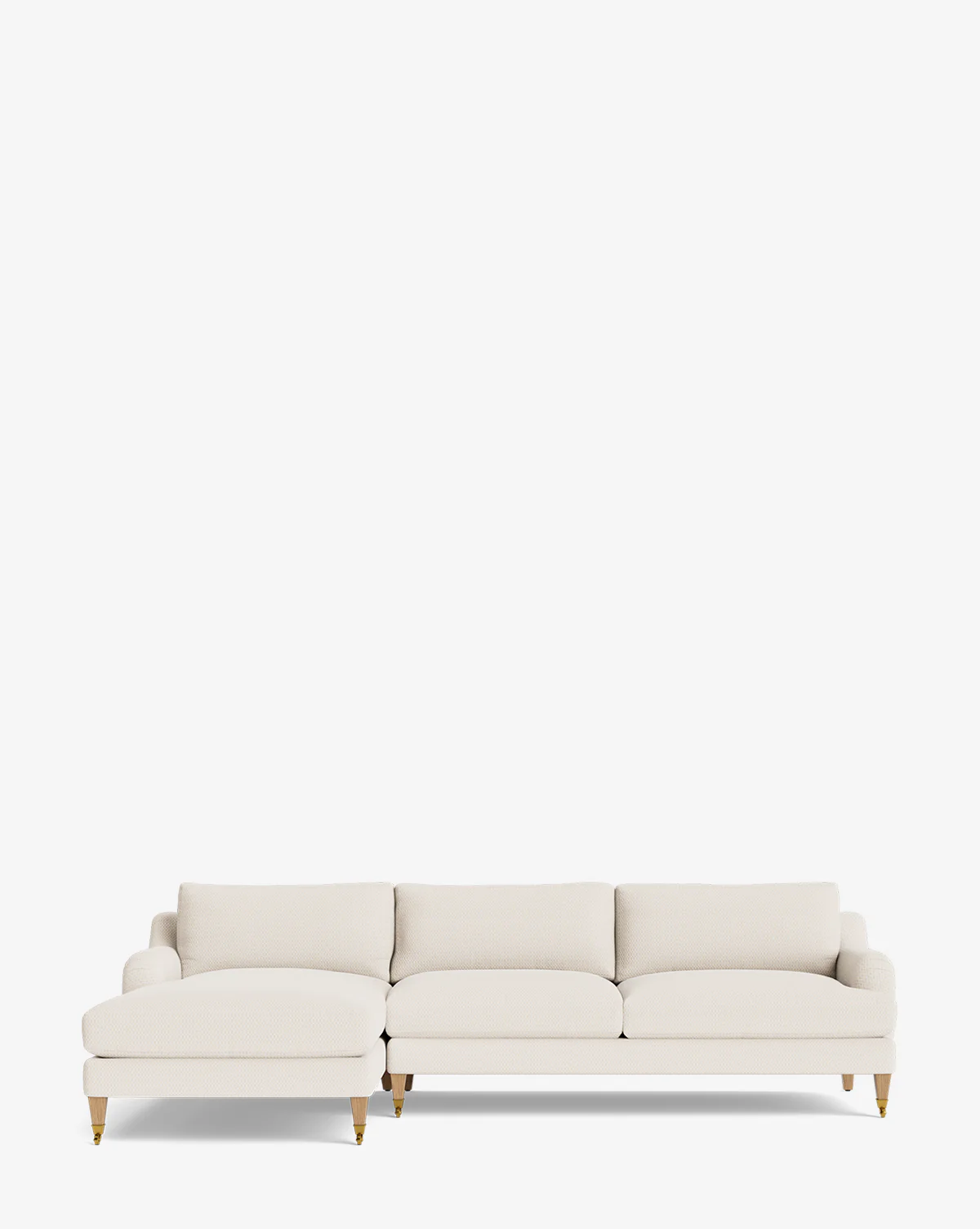 Lucille English Roll Arm Left Chaise Sectional 107" - Image 20