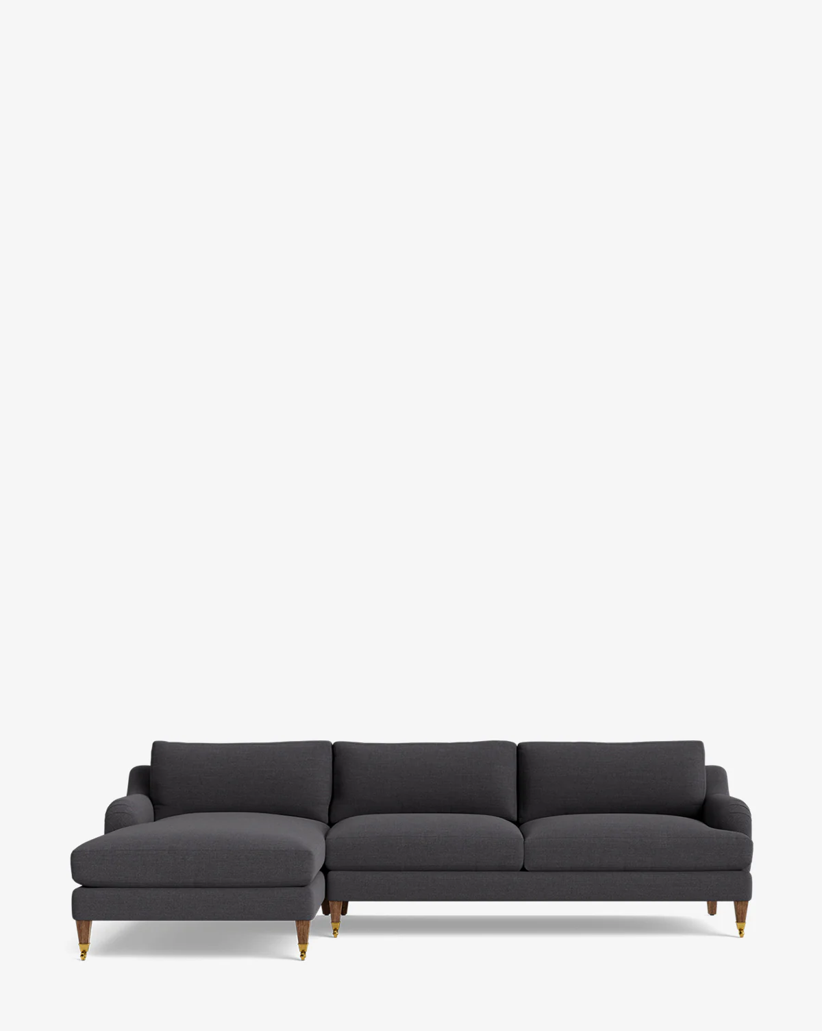Lucille English Roll Arm Left Chaise Sectional 107" - Image 23