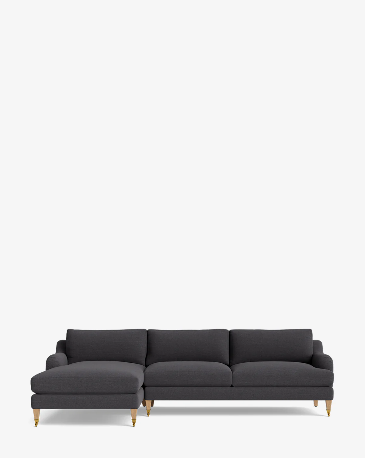 Lucille English Roll Arm Left Chaise Sectional 107" - Image 24