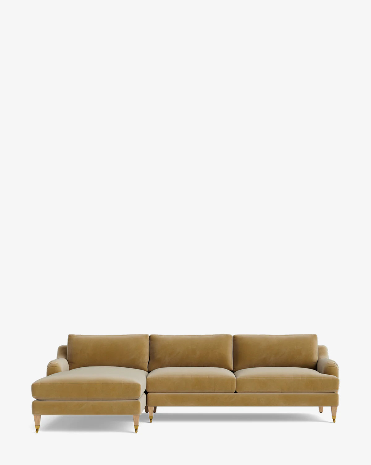 Lucille English Roll Arm Left Chaise Sectional 107" - Image 28