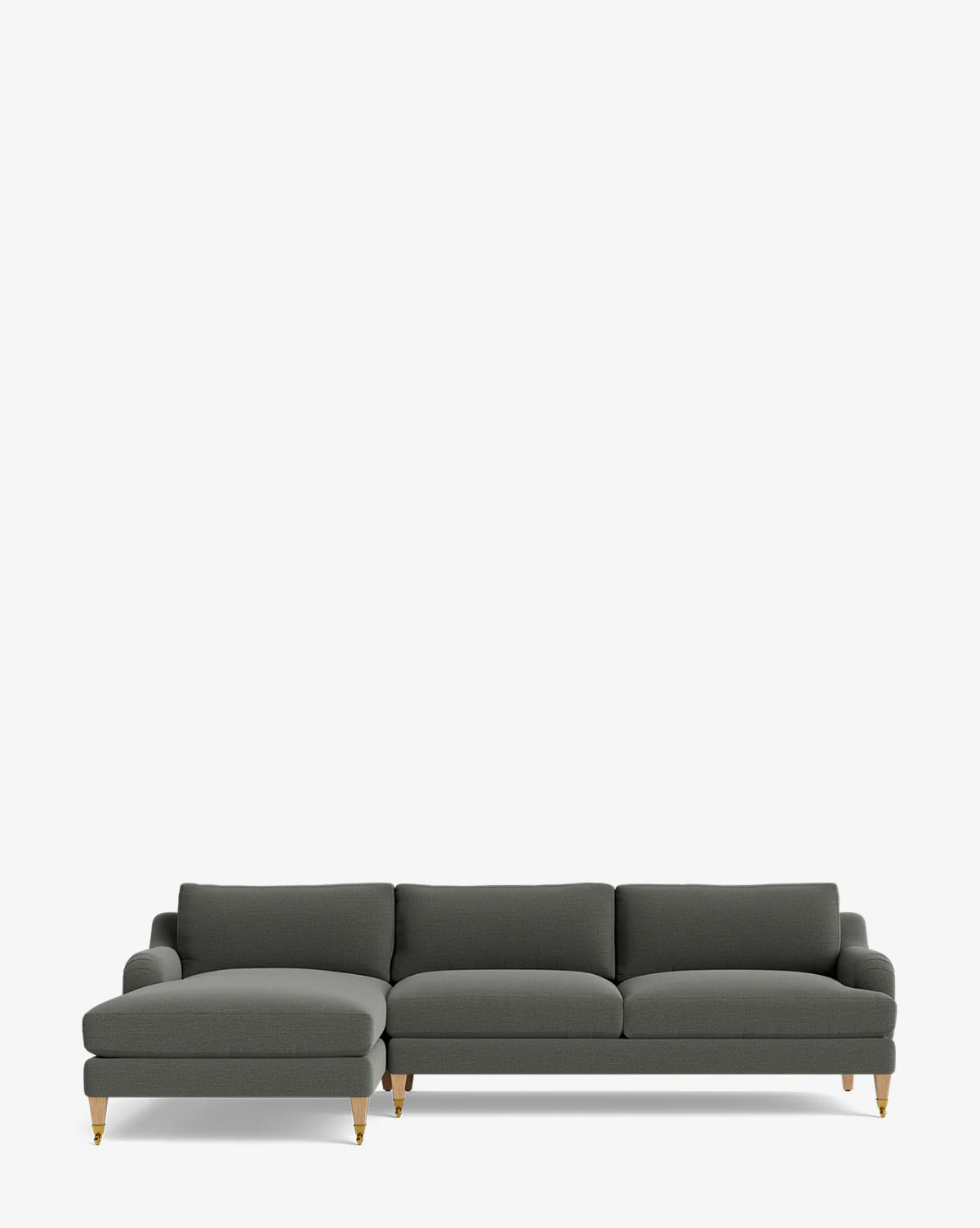Lucille English Roll Arm Left Chaise Sectional 107" - Image 3