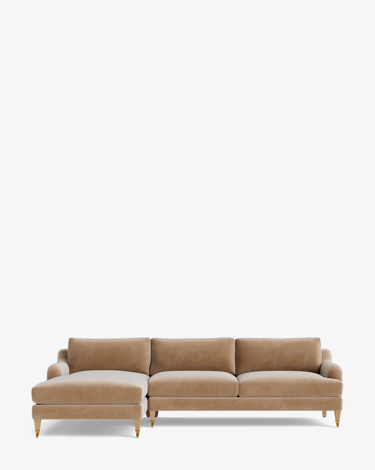 Lucille English Roll Arm Left Chaise Sectional 107" - Image 30