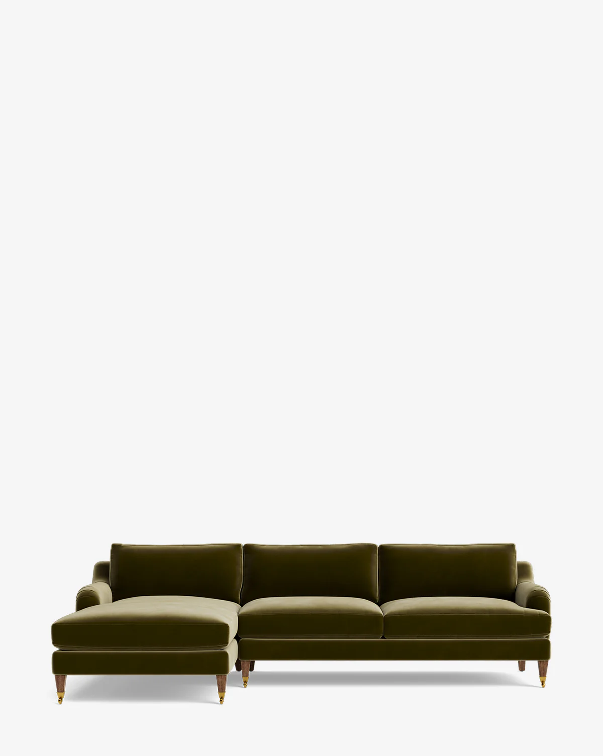 Lucille English Roll Arm Left Chaise Sectional 107" - Image 31