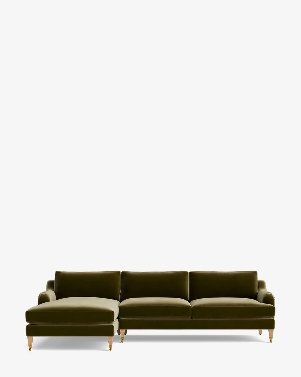 Lucille English Roll Arm Left Chaise Sectional 107" - Image 32