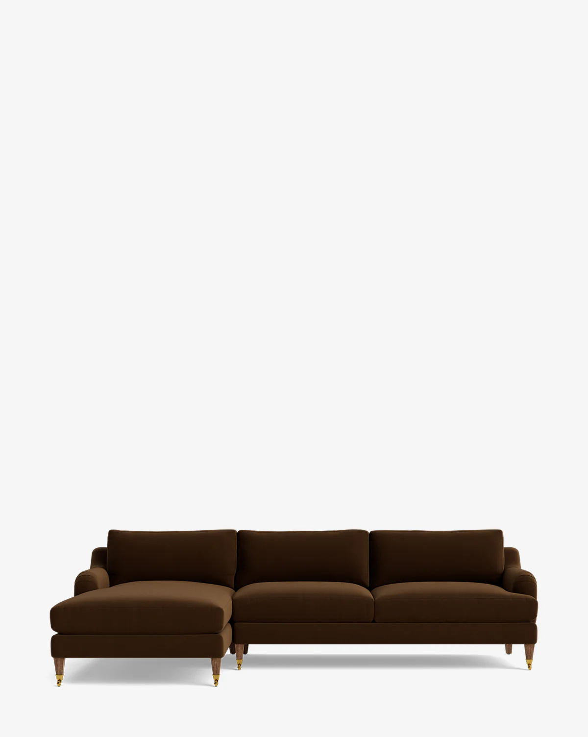 Lucille English Roll Arm Left Chaise Sectional 107" - Image 34