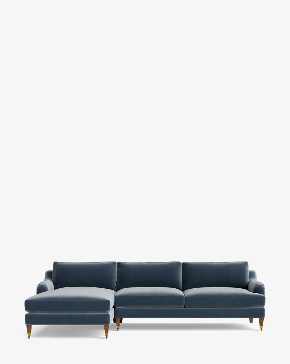 Lucille English Roll Arm Left Chaise Sectional 107" - Image 36