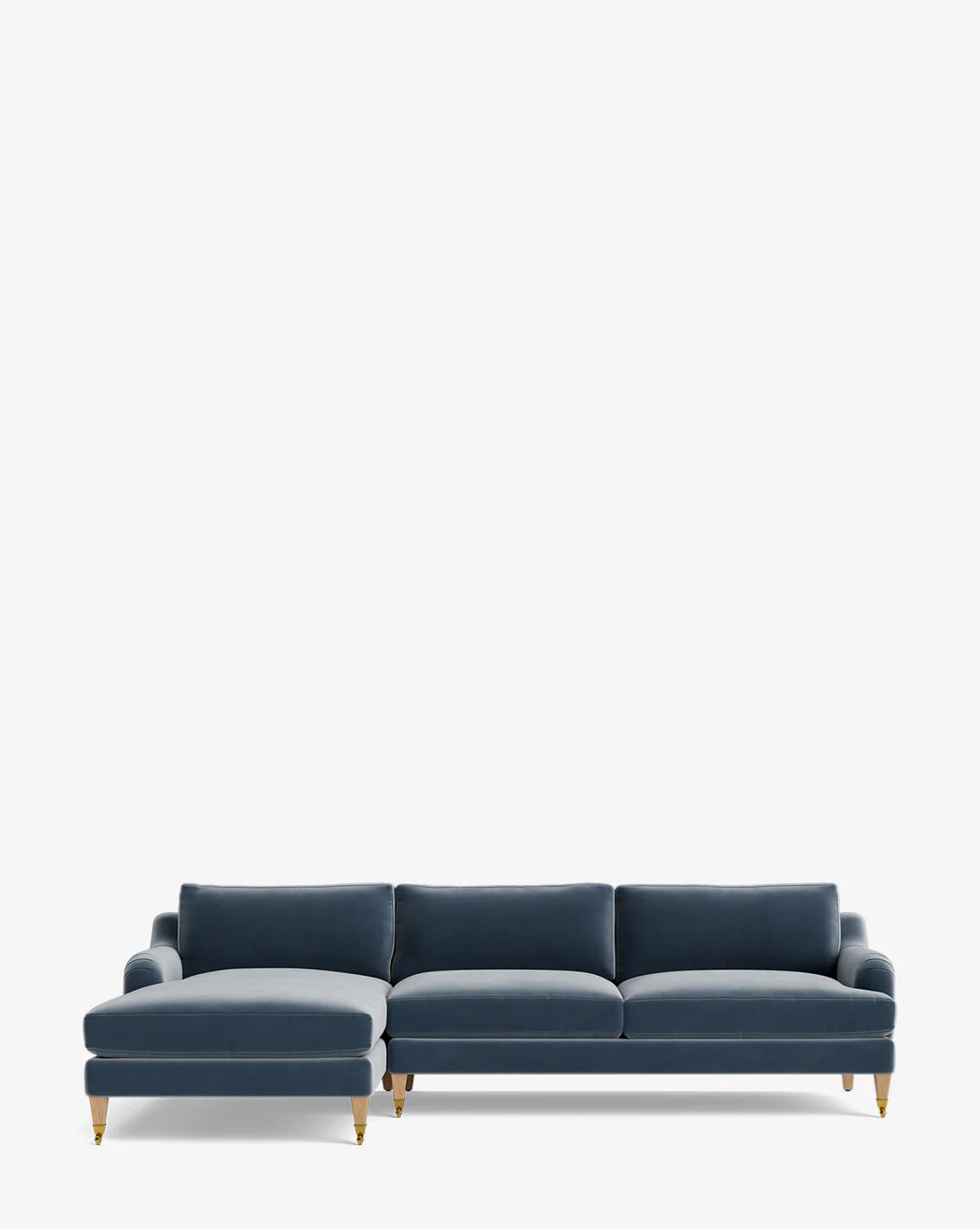 Lucille English Roll Arm Left Chaise Sectional 107" - Image 37
