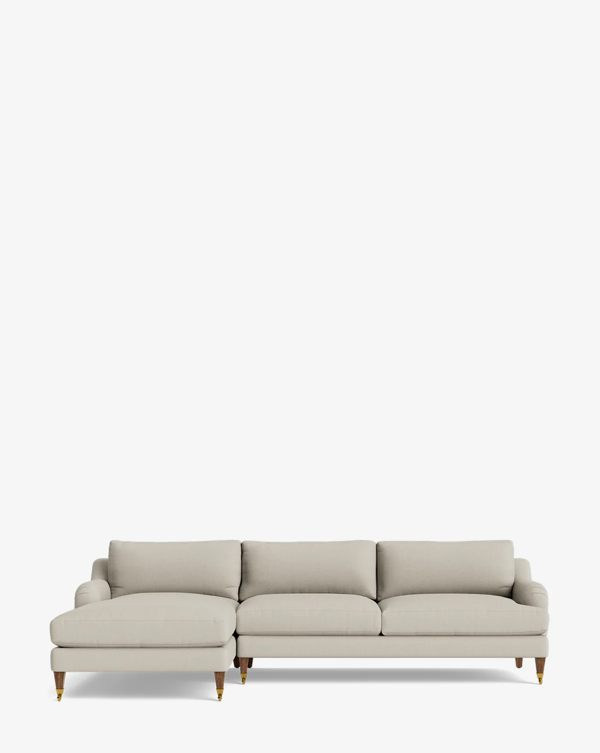 Lucille English Roll Arm Left Chaise Sectional 107" - Image 40