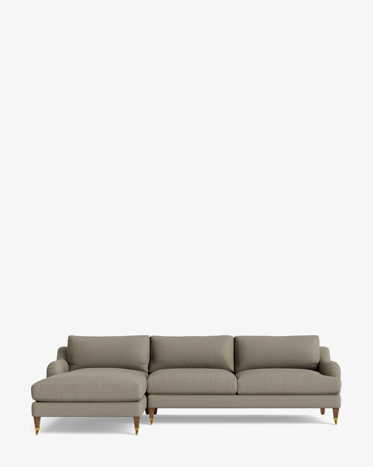 Lucille English Roll Arm Left Chaise Sectional 107" - Image 43