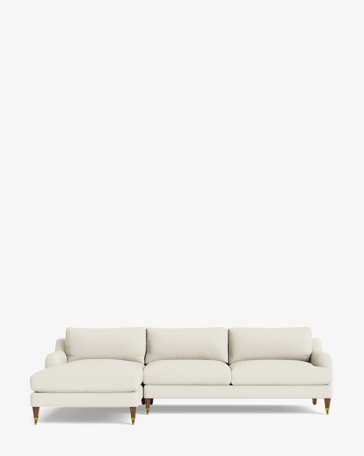 Lucille English Roll Arm Left Chaise Sectional 107" - Image 45